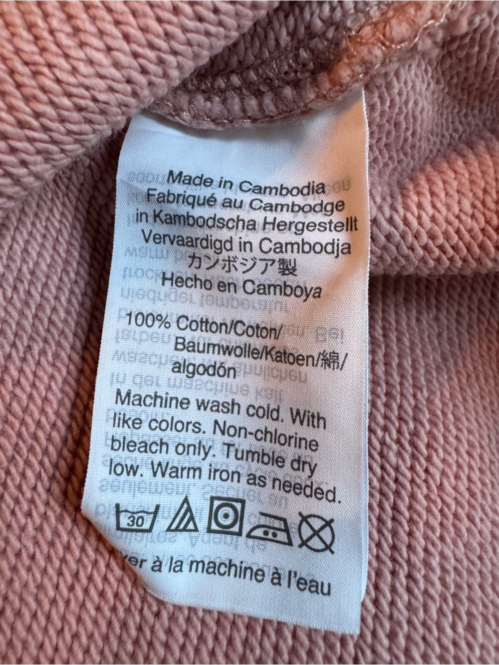 J. Crew Pink "Love" Graphic Crew Neck Sweatshirt Medium EUC - Picture 7 of 7